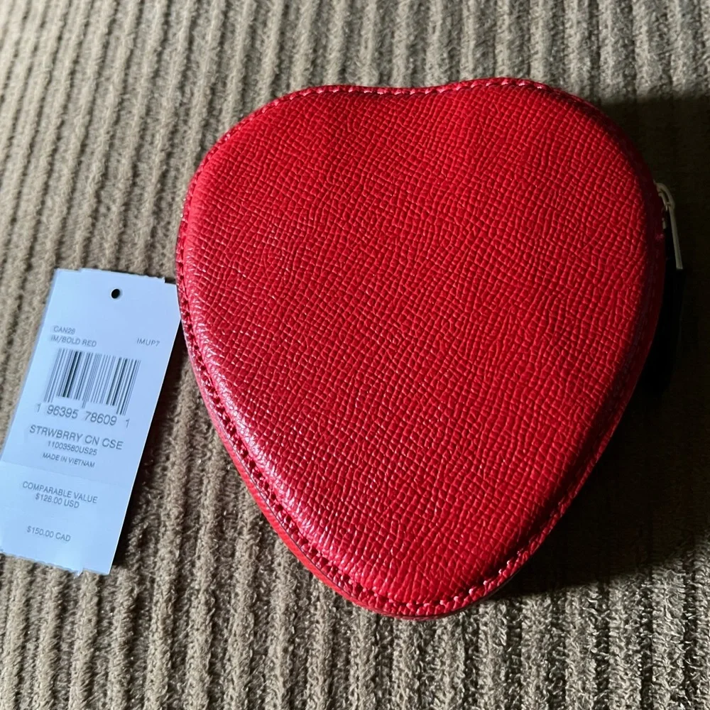 Coach Strawberry Coin Case nwt - Picture 4 of 5